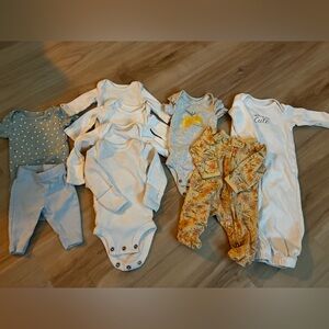 9 Piece Preemie Girls Clothes Bundle